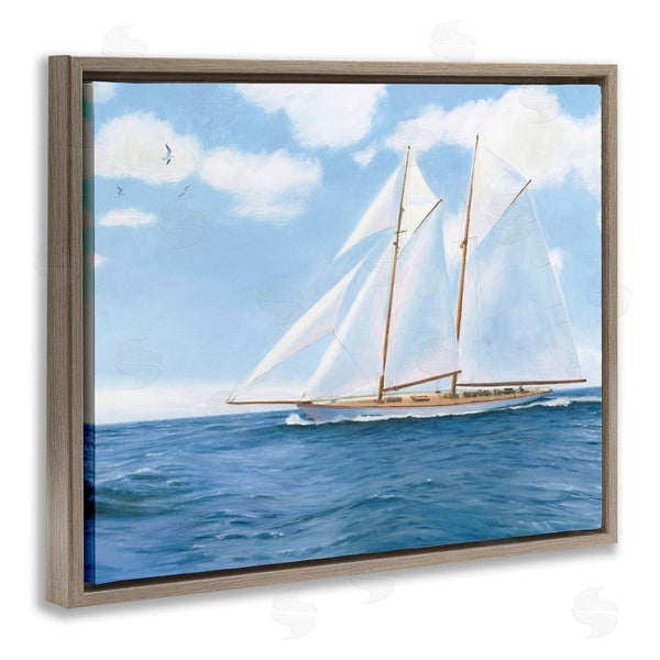 Stupell Industries James Wiens | Blue Nautical Sailboat Wall Art