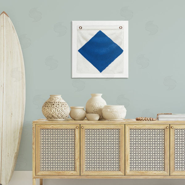 Stupell Industries James Wiens | Blue & White Nautical Flag Wall Art
