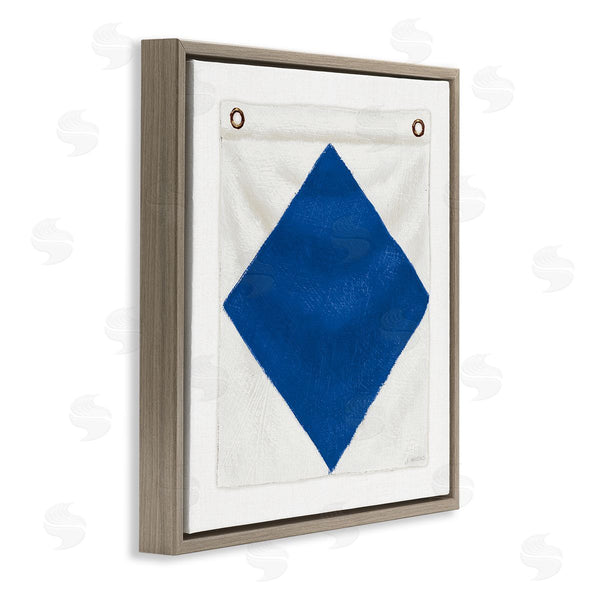 Stupell Industries James Wiens | Blue & White Nautical Flag Wall Art