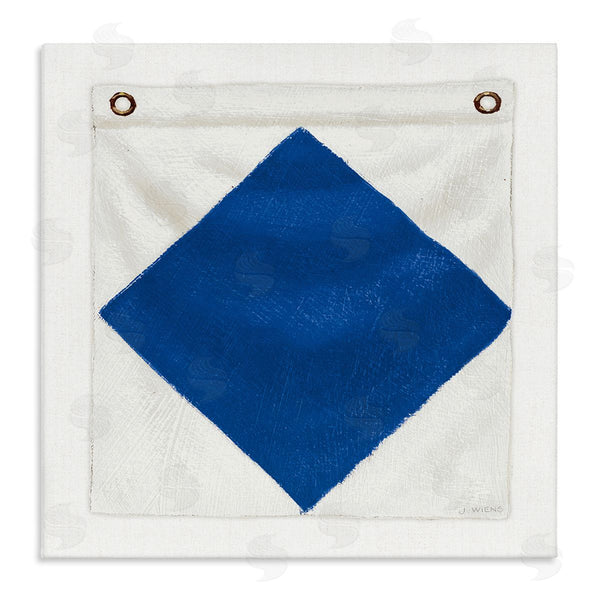 stupell industries James Wiens | Blue & White Nautical Flag Wall Art