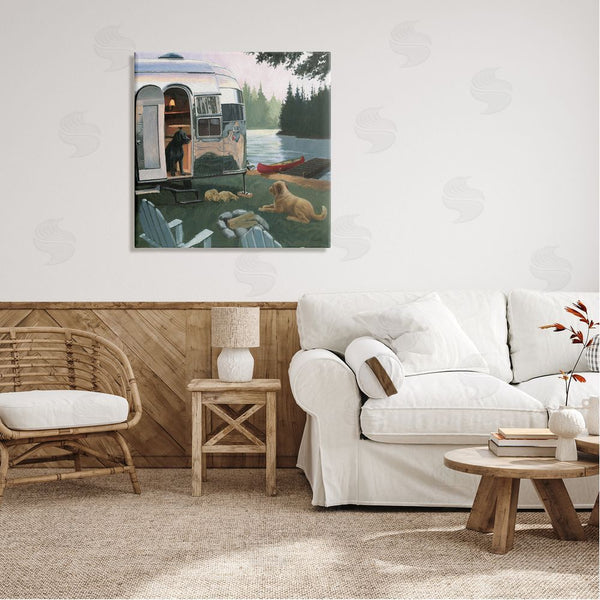 Stupell Industries James Wiens | Camping Dogs At Lake Wall Art