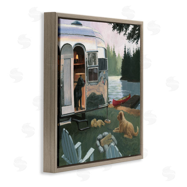 Stupell Industries James Wiens | Camping Dogs At Lake Wall Art