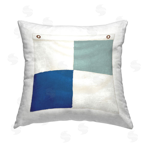 stupell industries James Wiens | Checkered Boat Flag Printed Throw Pillow