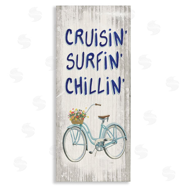 stupell industries James Wiens | Cruisin' Surfin' Chillin' Bike Wall Art