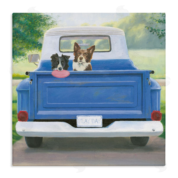 stupell industries James Wiens | Dogs in Country Truck Wall Art