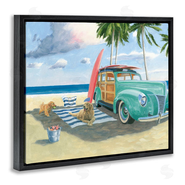 Stupell Industries James Wiens | Dogs On Beach Shore Wall Art