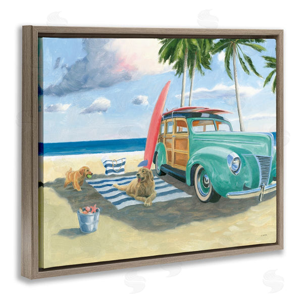 Stupell Industries James Wiens | Dogs On Beach Shore Wall Art