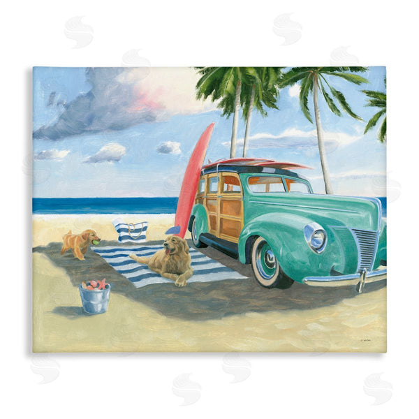 stupell industries James Wiens | Dogs on Beach Shore Wall Art