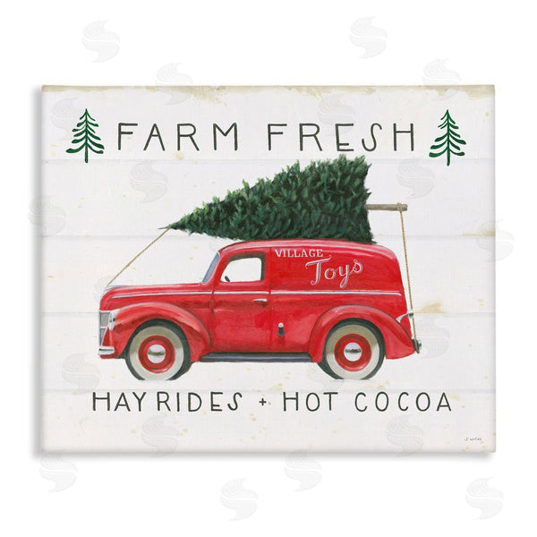 stupell industries James Wiens | Farm Fresh Rustic Antique Holiday Shop Sign Wall Art