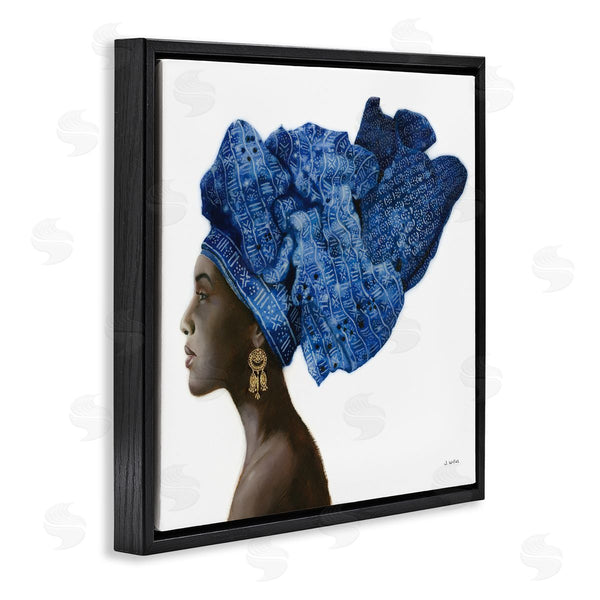 Stupell Industries James Wiens | Female Fashion Head Wrap Blue