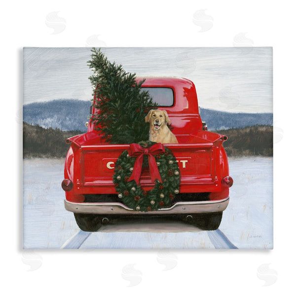 stupell industries James Wiens | Holiday Tree in Truck Wall Art