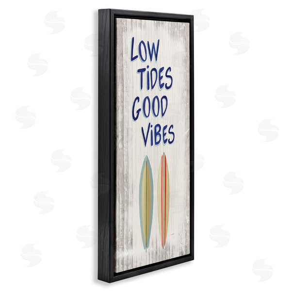 Stupell Industries James Wiens | Low Tides Good Vibes Surfboard Wall Art