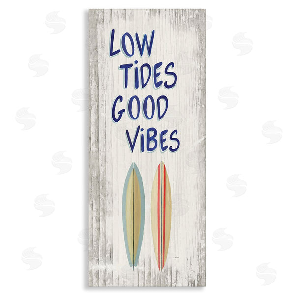 stupell industries James Wiens | Low Tides Good Vibes Surfboard Wall Art