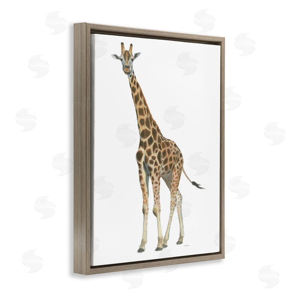 Stupell Industries James Wiens | Minimal Giraffe Portrait Patterned Safari Animal Wall Art