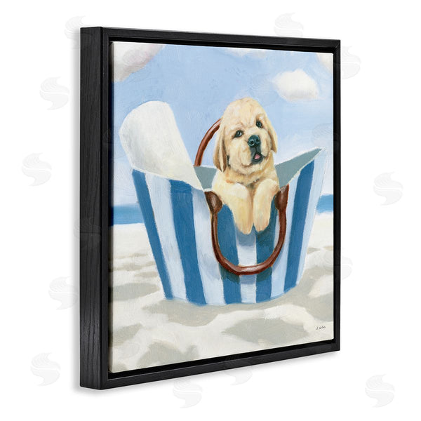 Stupell Industries James Wiens | Puppy At Beach Landscape Wall Art