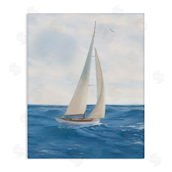 stupell industries James Wiens | Sailboat in Ocean Waves Wall Art