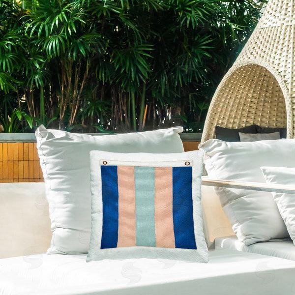 Stupell Industries James Wiens | Striped Nautical Flag Printed Throw Pillow