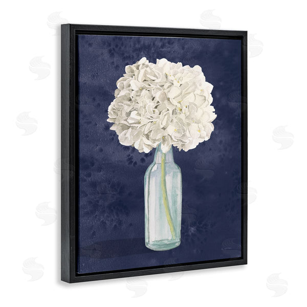Stupell Industries James Wiens | White Floral Bouquet Over Blue