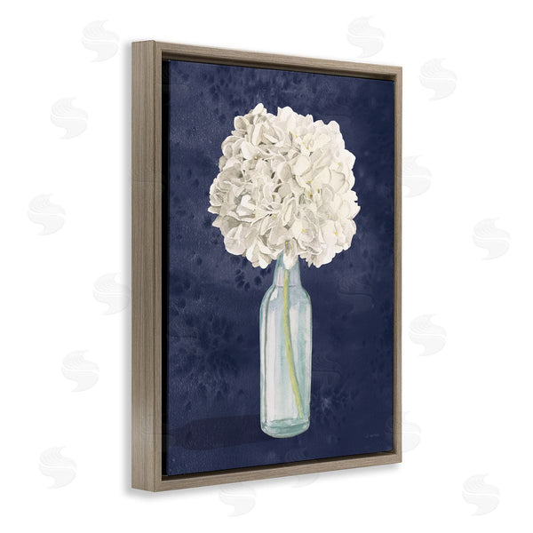 Stupell Industries James Wiens | White Floral Bouquet Over Blue