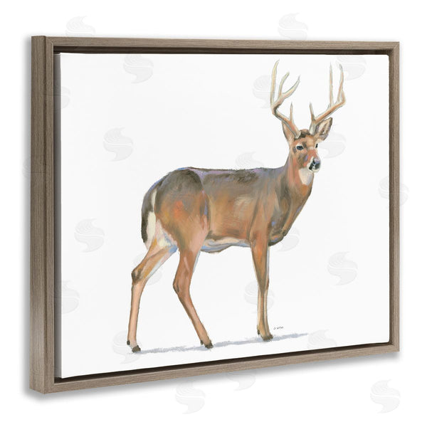 Stupell Industries James Wiens | Wild Woodland Deer Minimal Rustic Antlers