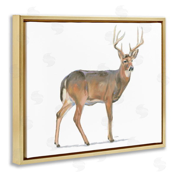 Stupell Industries James Wiens | Wild Woodland Deer Minimal Rustic Antlers