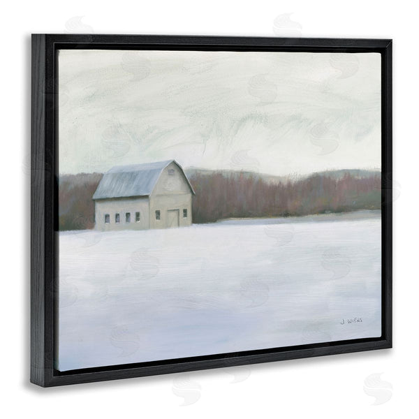 Stupell Industries James Wiens | Winter Barn With Snow Country Farm Landscape Wall Art
