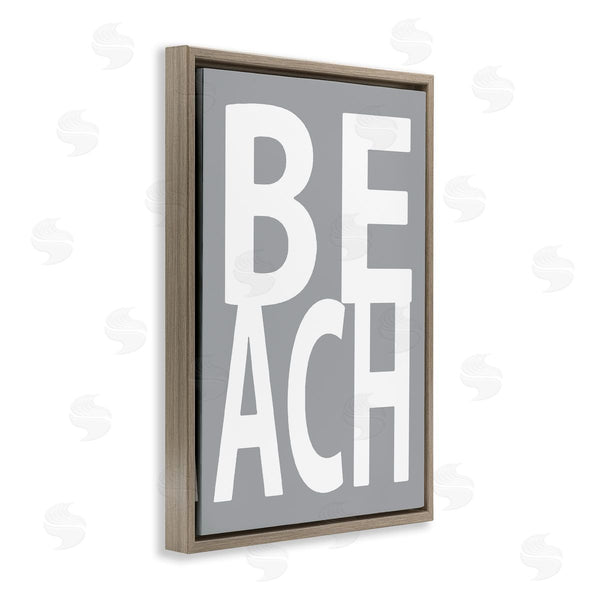 Stupell Industries Jamie MacDowell | Beach Word On Grey