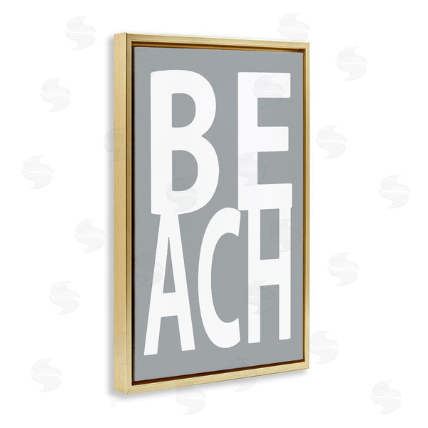 Stupell Industries Jamie MacDowell | Beach Word On Grey