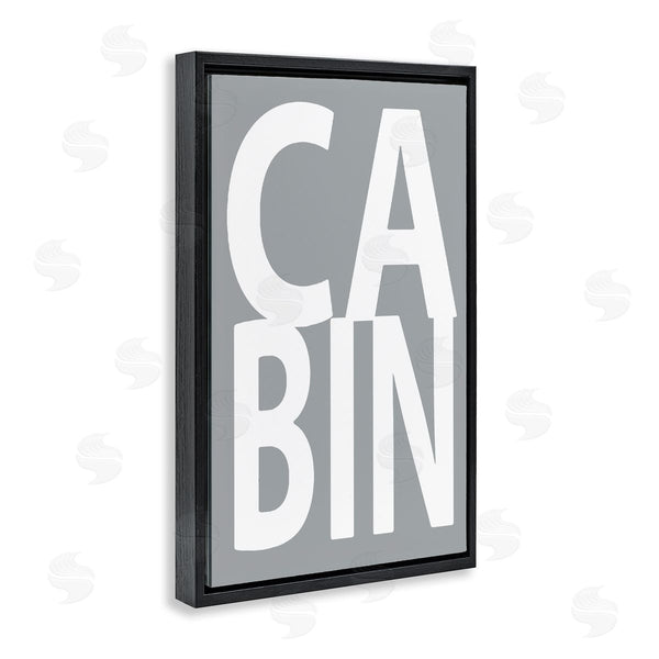 Stupell Industries Jamie MacDowell | Cabin Word On Grey Wall Art