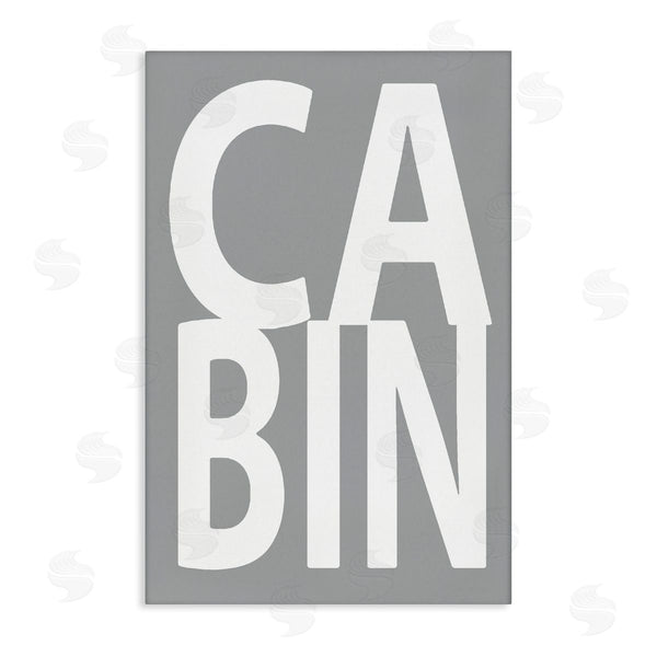 stupell industries Jamie MacDowell | Cabin Word on Grey Wall Art
