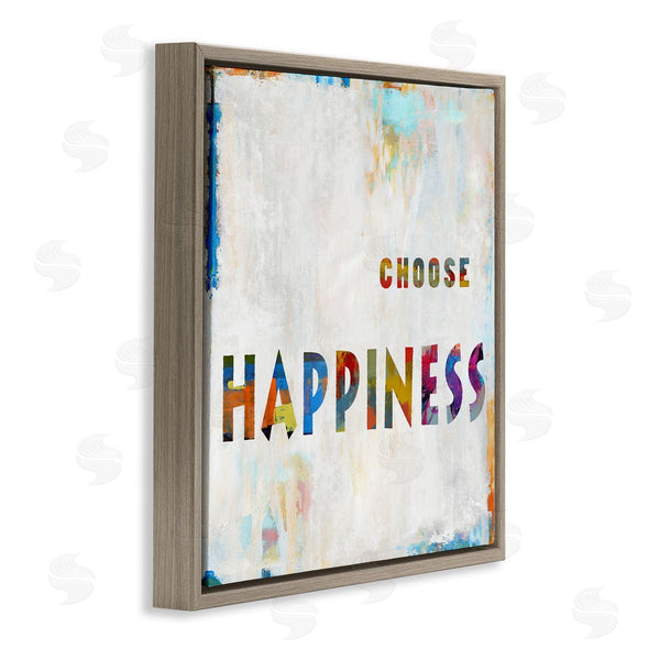 Stupell Industries Jamie MacDowell | Colorful Choose Happiness Phrase