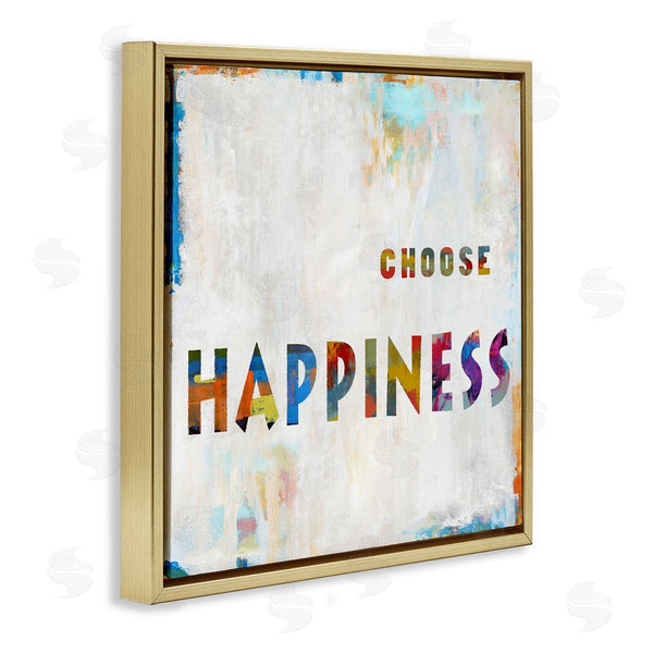 Stupell Industries Jamie MacDowell | Colorful Choose Happiness Phrase