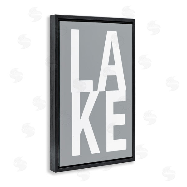 Stupell Industries Jamie MacDowell | Lake Word On Grey