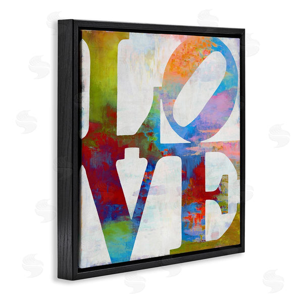 Stupell Industries Jamie MacDowell | Love Rainbow Background Typography