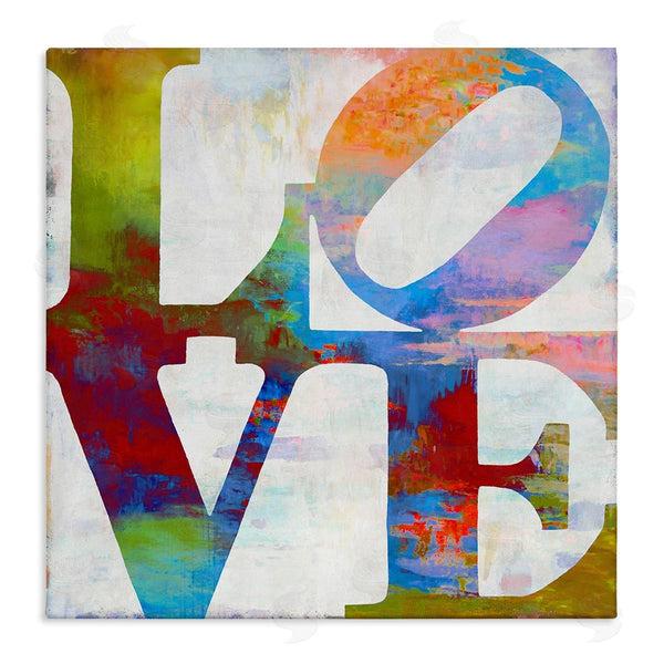 stupell industries Jamie MacDowell | Love Rainbow Background Typography