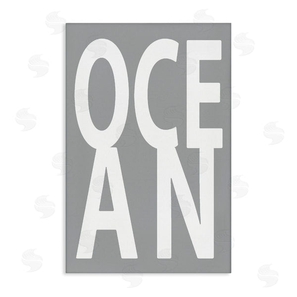 stupell industries Jamie MacDowell | Ocean Word on Grey