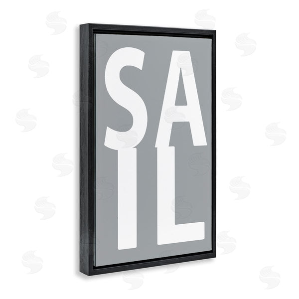 Stupell Industries Jamie MacDowell | Sail Word On Grey