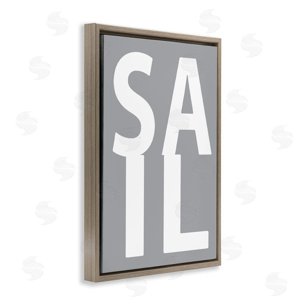 Stupell Industries Jamie MacDowell | Sail Word On Grey
