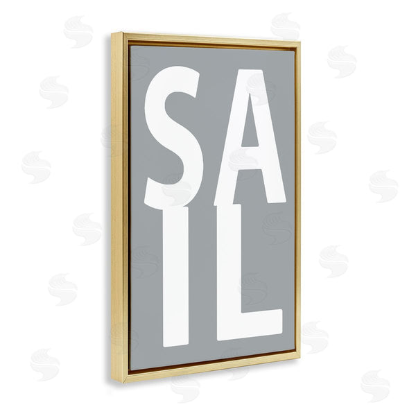 Stupell Industries Jamie MacDowell | Sail Word On Grey