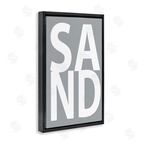 Stupell Industries Jamie MacDowell | Sand Word On Grey