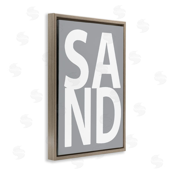 Stupell Industries Jamie MacDowell | Sand Word On Grey
