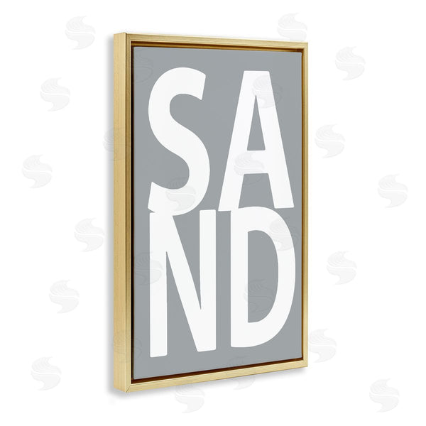 Stupell Industries Jamie MacDowell | Sand Word On Grey