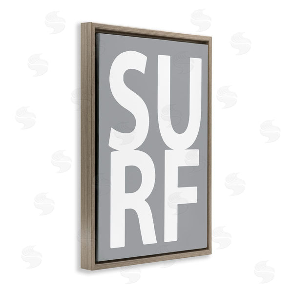 Stupell Industries Jamie MacDowell | Surf Word On Grey