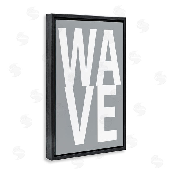 Stupell Industries Jamie MacDowell | Wave Word On Grey