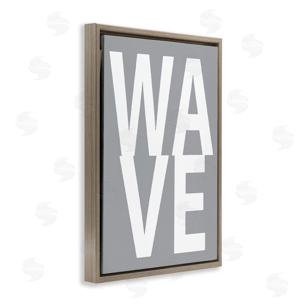 Stupell Industries Jamie MacDowell | Wave Word On Grey