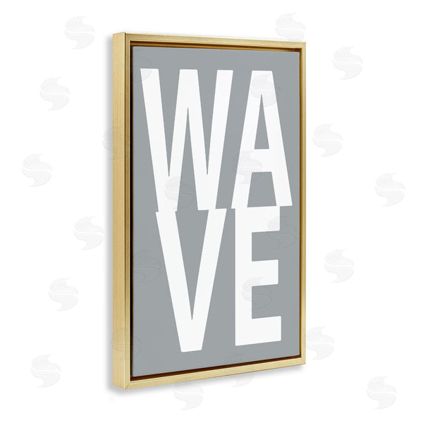 Stupell Industries Jamie MacDowell | Wave Word On Grey