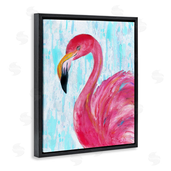 Stupell Industries Jan Cole | Preened Glamorous Flamingo Shabby Bird Painting Wall Art