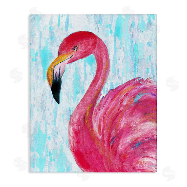 stupell industries Jan Cole | Preened Glamorous Flamingo Shabby Bird Painting Wall Art