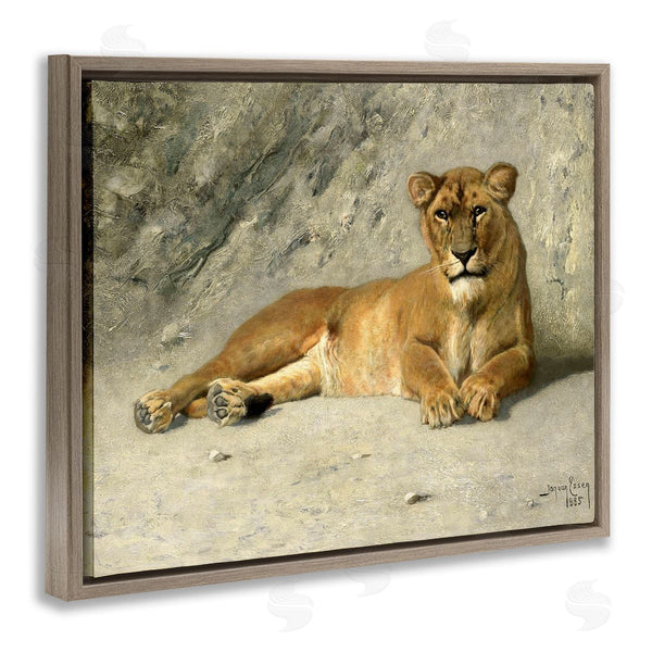 Stupell Industries Jan Van Essen | Protective Wild Lion Wall Art