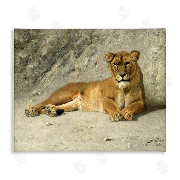 stupell industries Jan Van Essen | Protective Wild Lion Wall Art